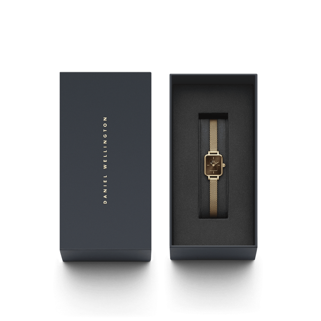 Daniel Wellington Quadro Mini Evergold Amber Watch