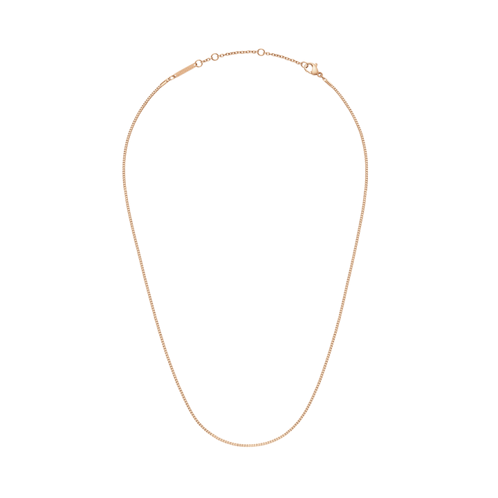 Daniel Wellington Elan Box Chain Necklace Long Rose Gold