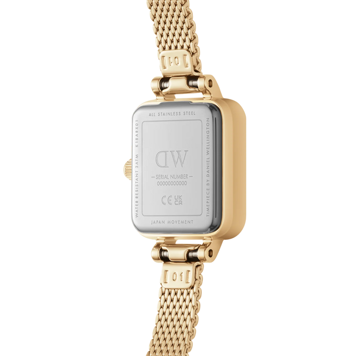 Daniel Wellington Quadro Mini 15x18 Evergold G White Watch