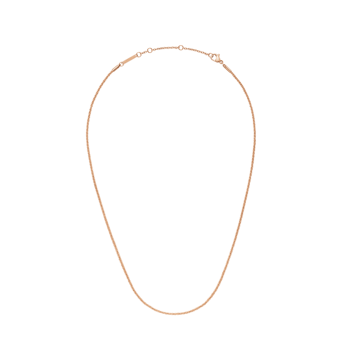 Daniel Wellington Elan Twisted Chain Necklace Long Rose Gold