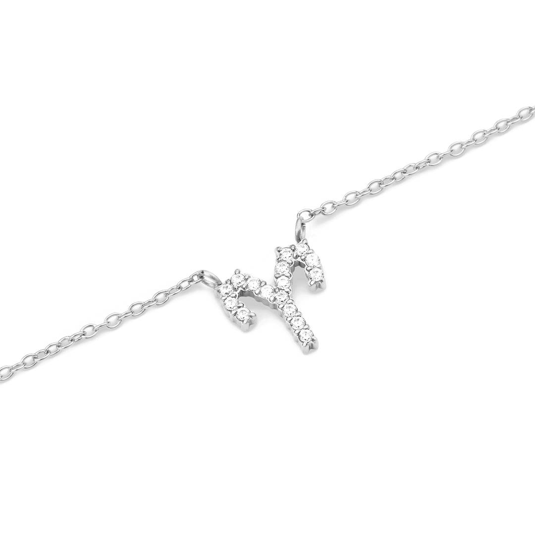 Daniel Wellington Zodiac Crystal Necklace Silver