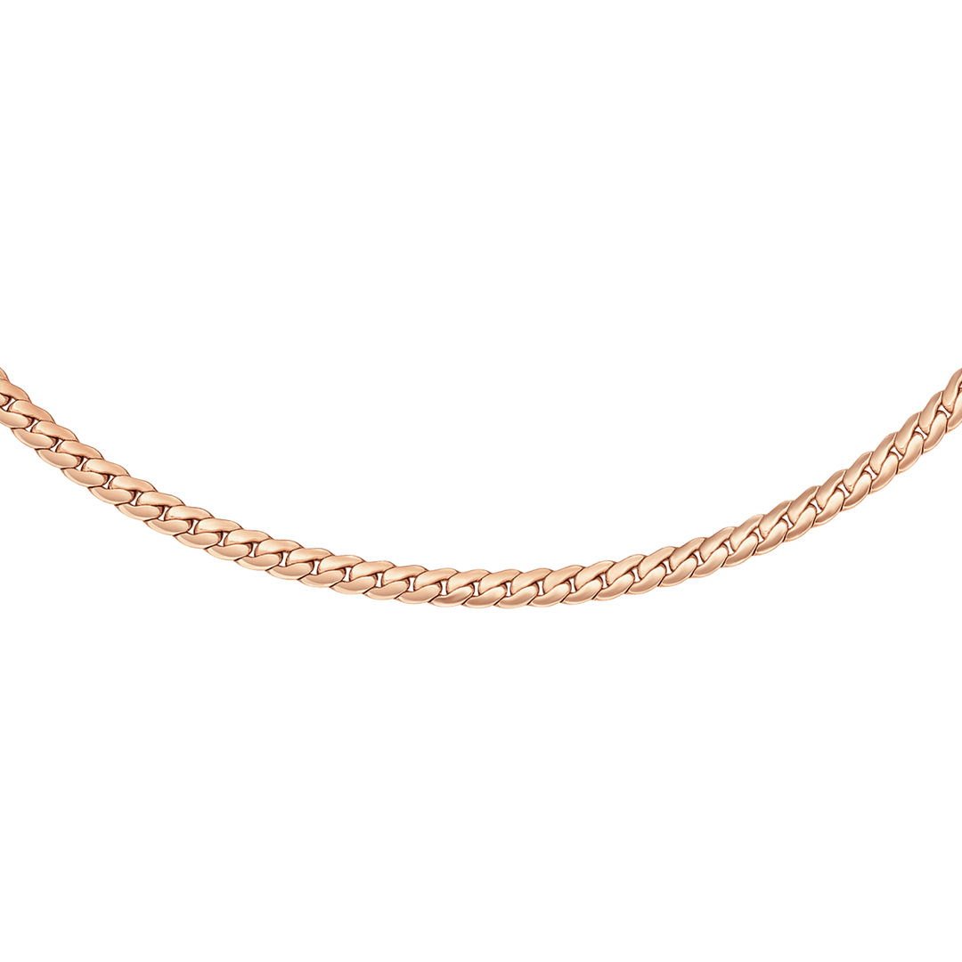 Daniel Wellington Elan Flat Chain Necklace Long Rose Gold