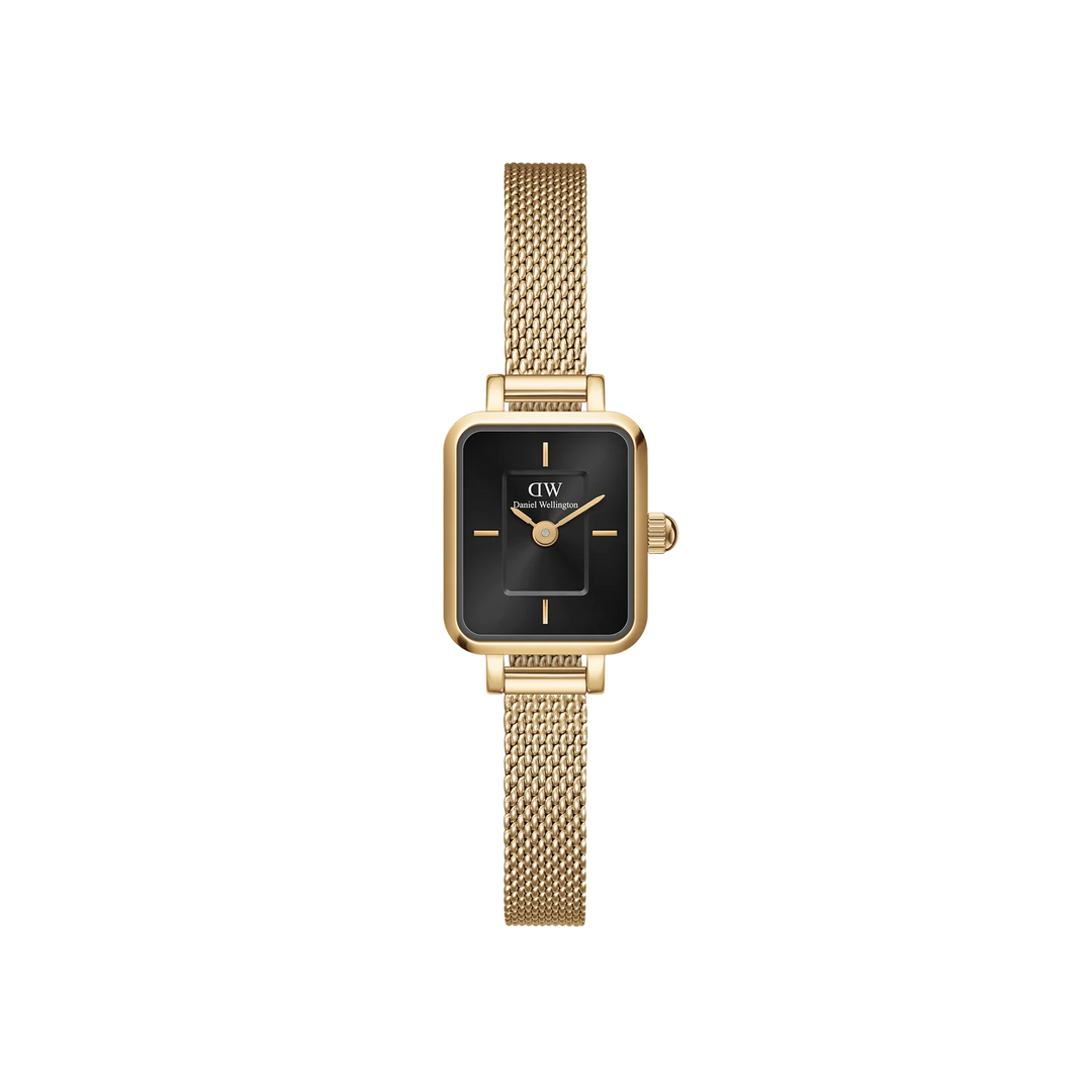 Daniel Wellington Quadro Mini Evergold Onyx Watch