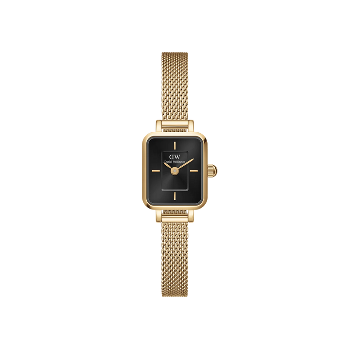 Daniel Wellington Quadro Mini Evergold Onyx Watch