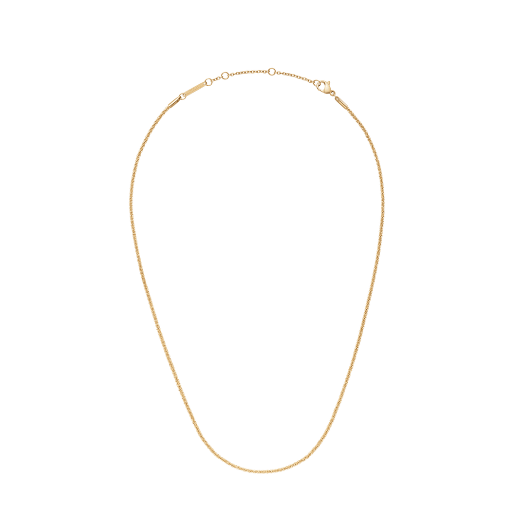 Daniel Wellington Elan Twisted Chain Necklace Short Gold