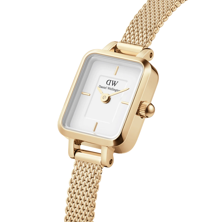 Daniel Wellington Quadro Mini 15x18 Evergold G White Watch