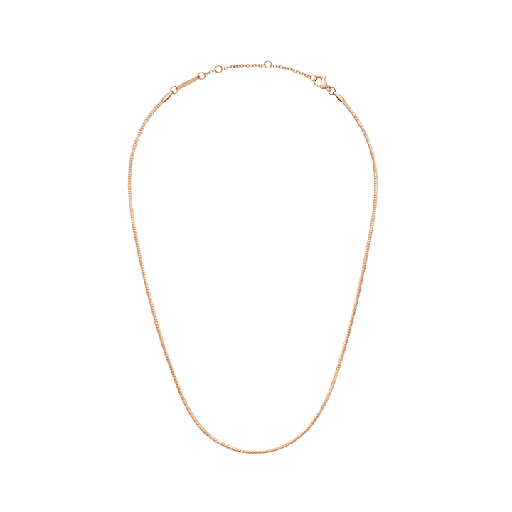 Daniel Wellington Elan Flat Chain Necklace Long Rose Gold