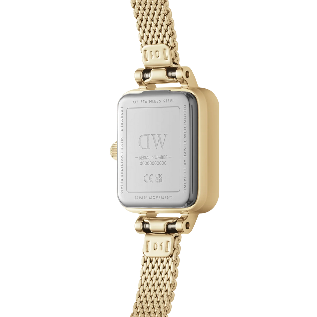 Daniel Wellington Quadro Mini Evergold Onyx Watch