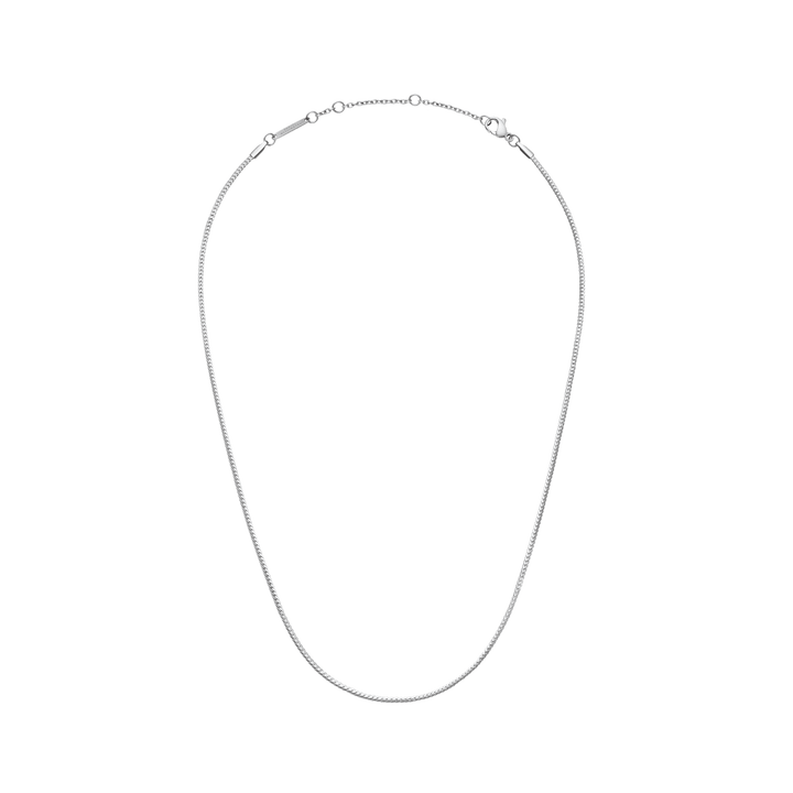 Daniel Wellington Elan Flat Chain Necklace Short Silver