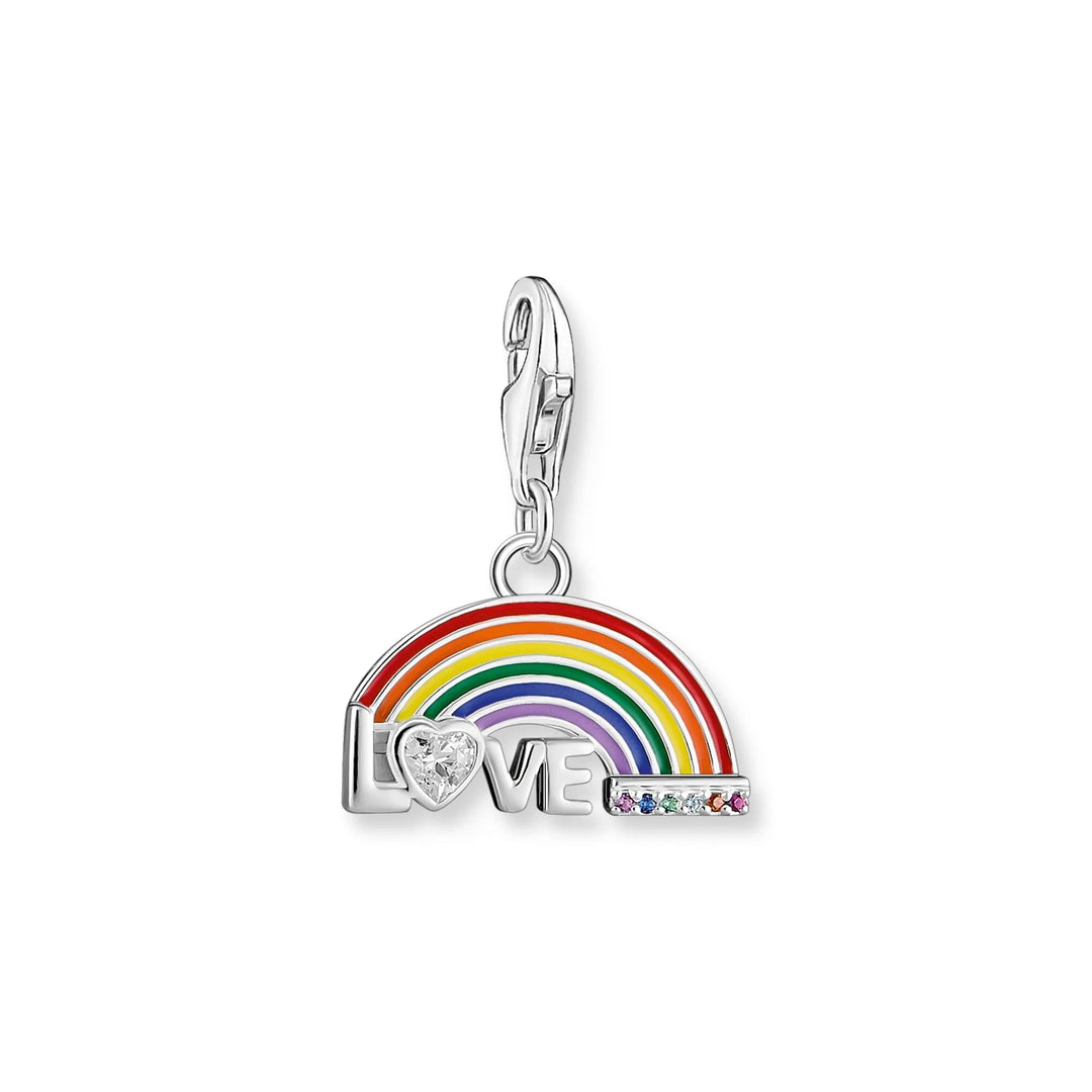 THOMAS SABO Charm Pendant Rainbow Multicoloured Stones