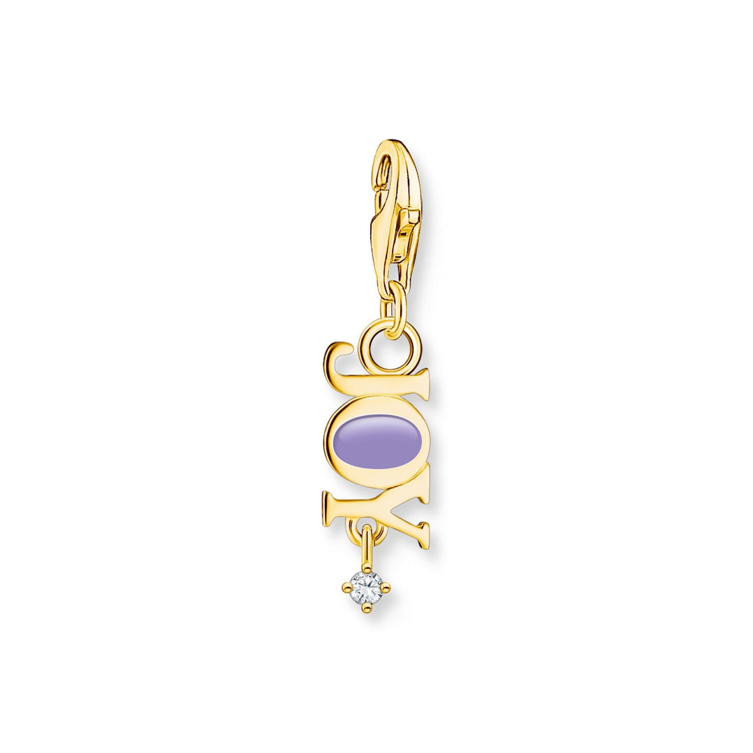 THOMAS SABO Charm Pendant Joy with Stone Gold Plated