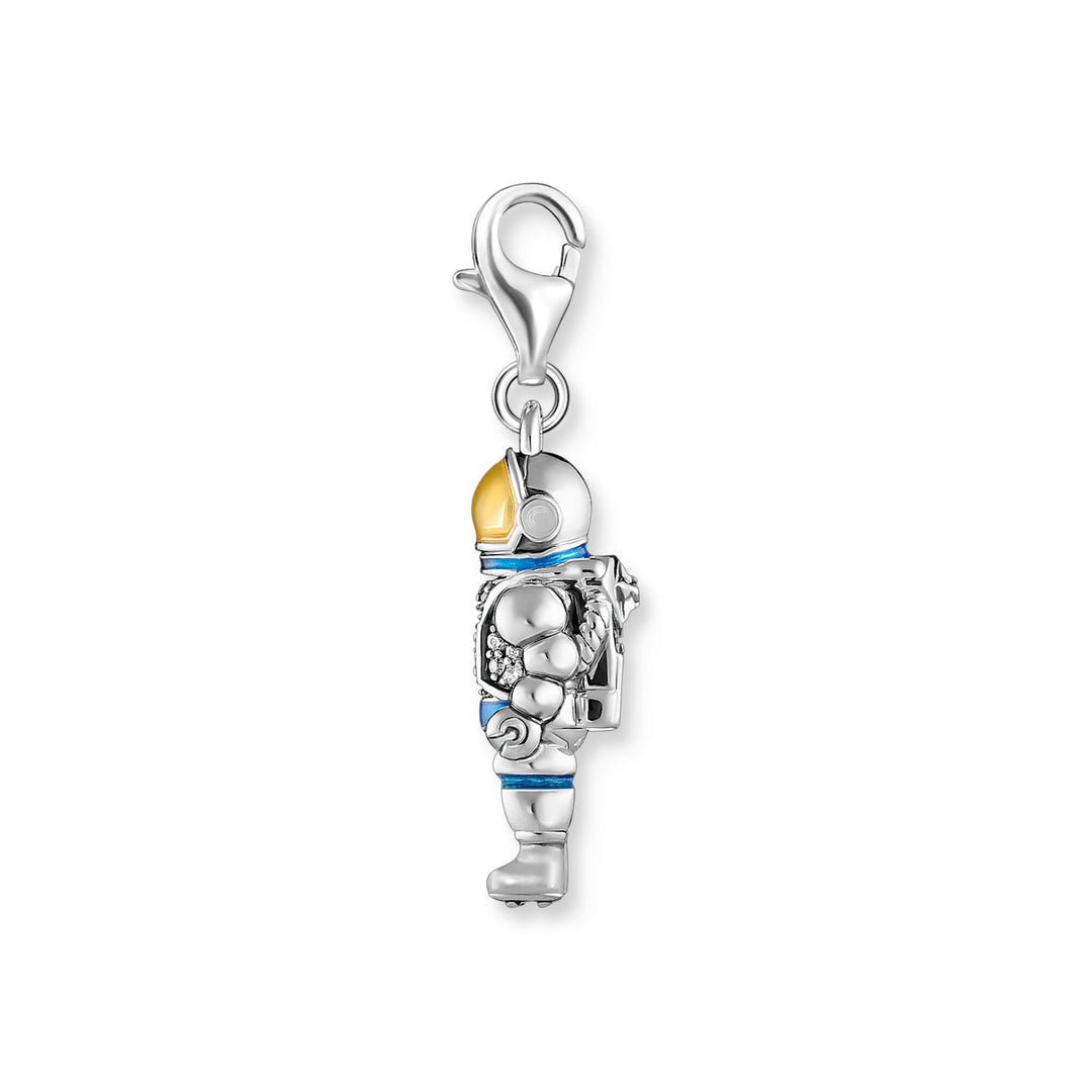 THOMAS SABO Charm Pendant Astronaut with Colourful Stones