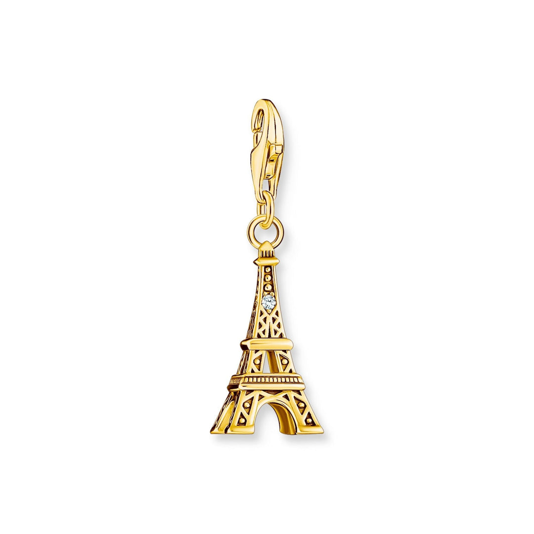 THOMAS SABO Charm Pendant Eiffel Tower Gold