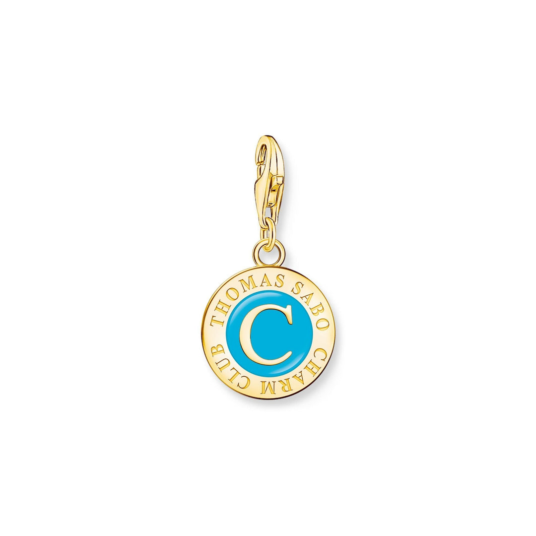 THOMAS SABO Turquoise & Gold Charmista Coin