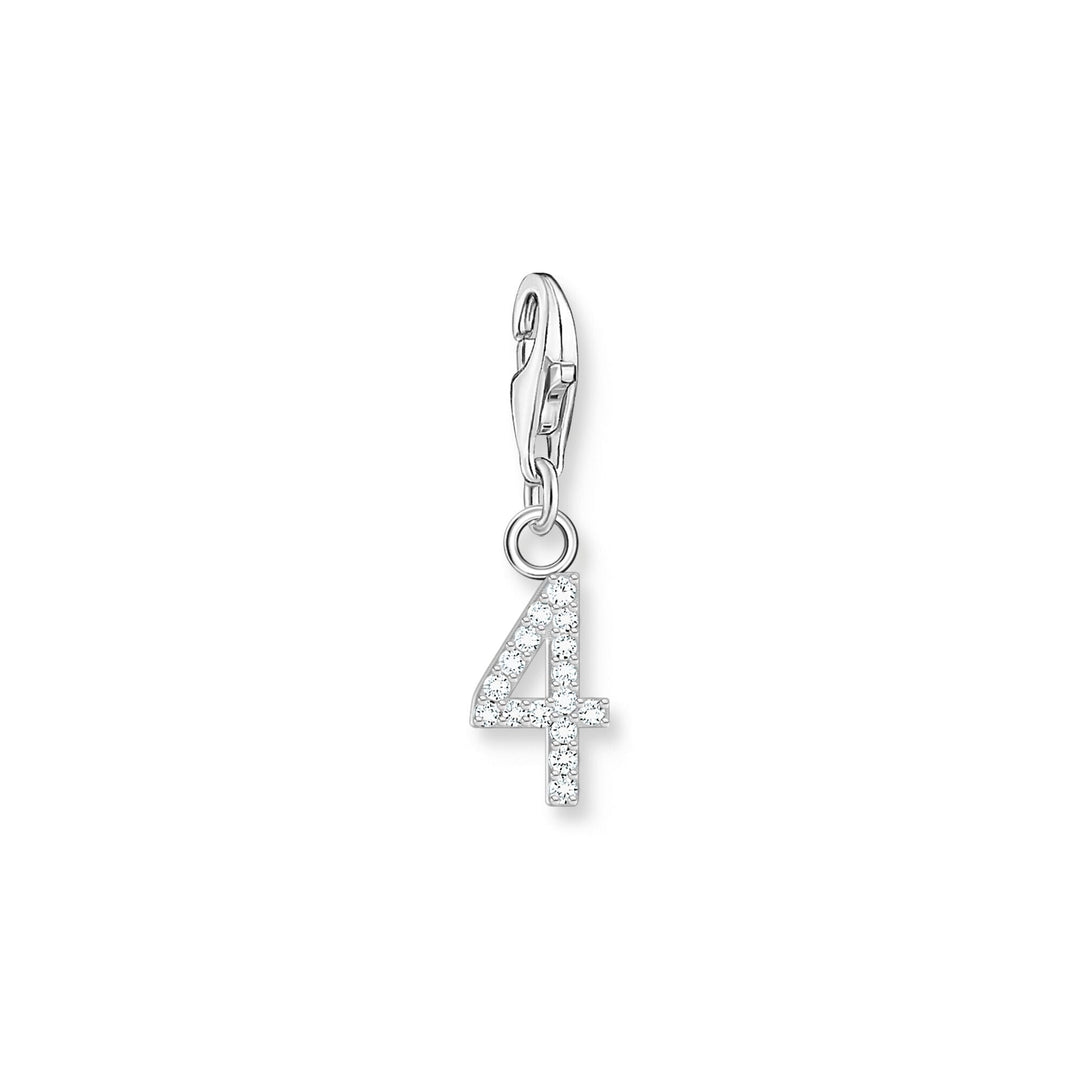 THOMAS SABO Charm Pendant Number "4" Silver