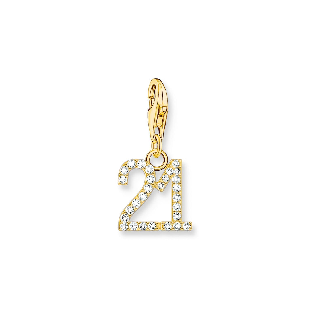 THOMAS SABO Number Charm Pendant "21" Gold