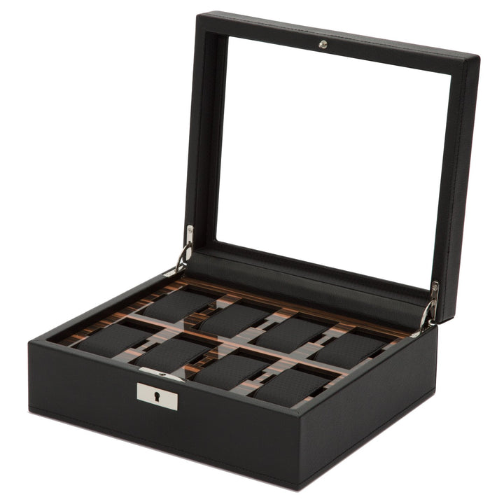 Wolf Roadster 8 Pc Watch Box Black (V) | The Jewellery Boutique Australia