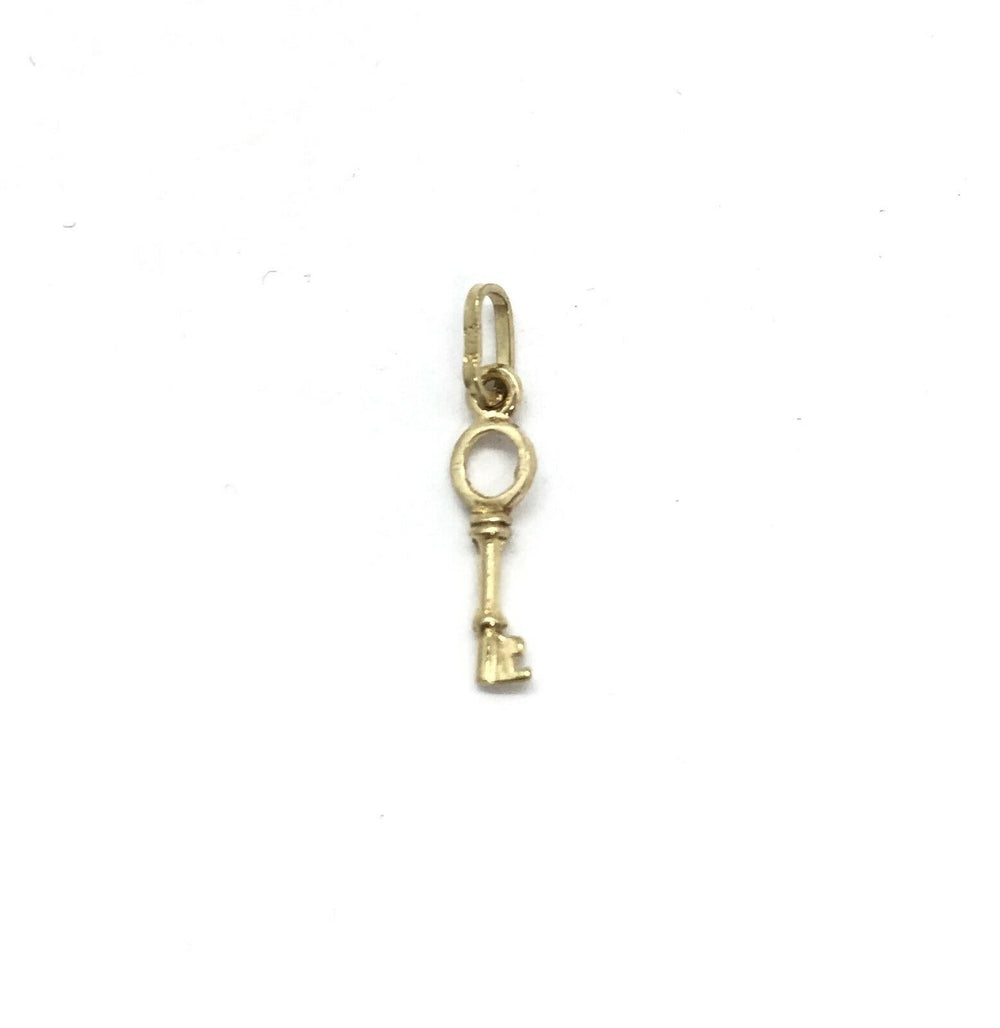 375 9ct Yellow Gold Small Key Charm 21st Birthday - Lyncris Jewellers