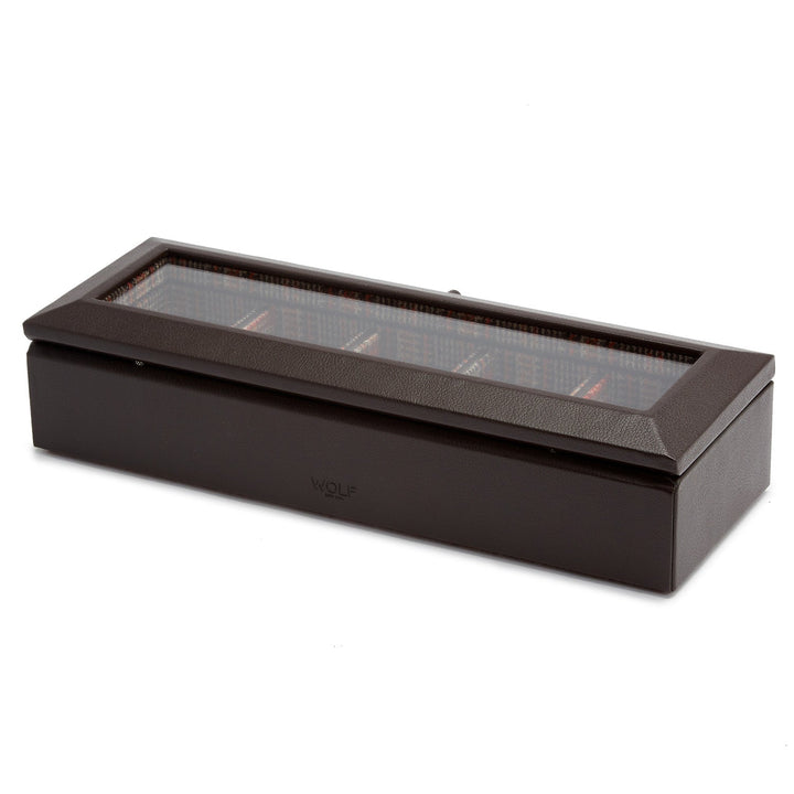 Wolf WM x WOLF 5 Piece Watch Box Brown