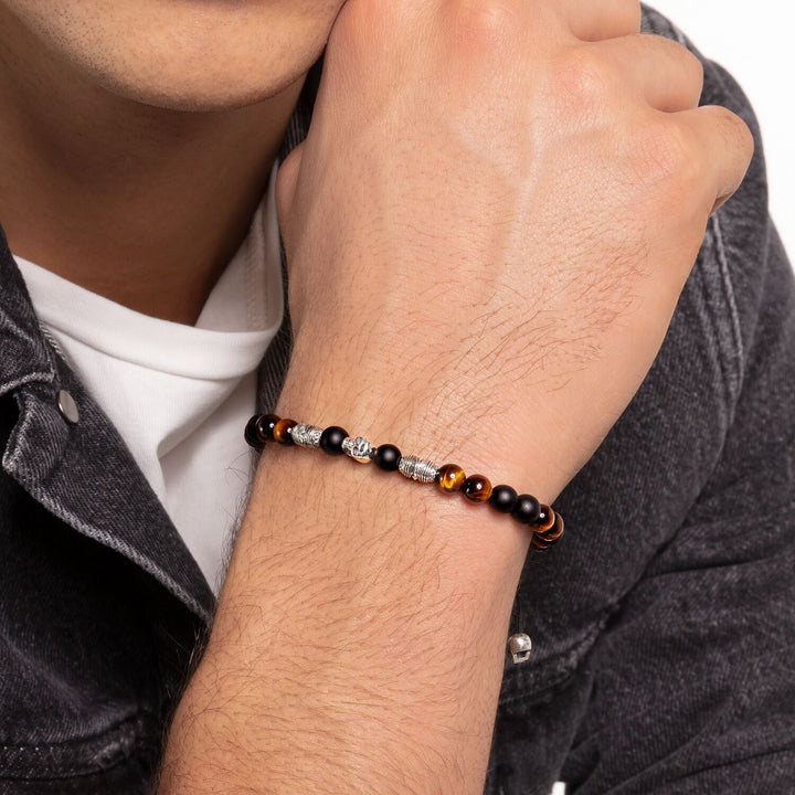 Thomas Sabo Bracelet Brown Skull