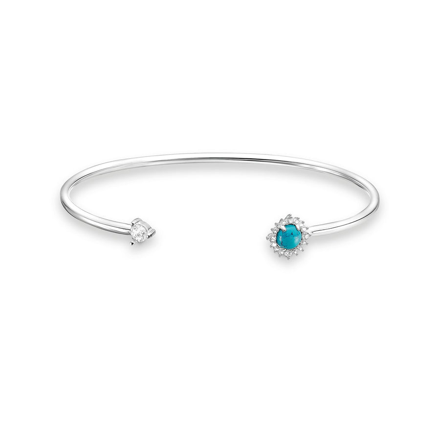 Thomas Sabo Bangle Blue Stone Silver | The Jewellery Boutique