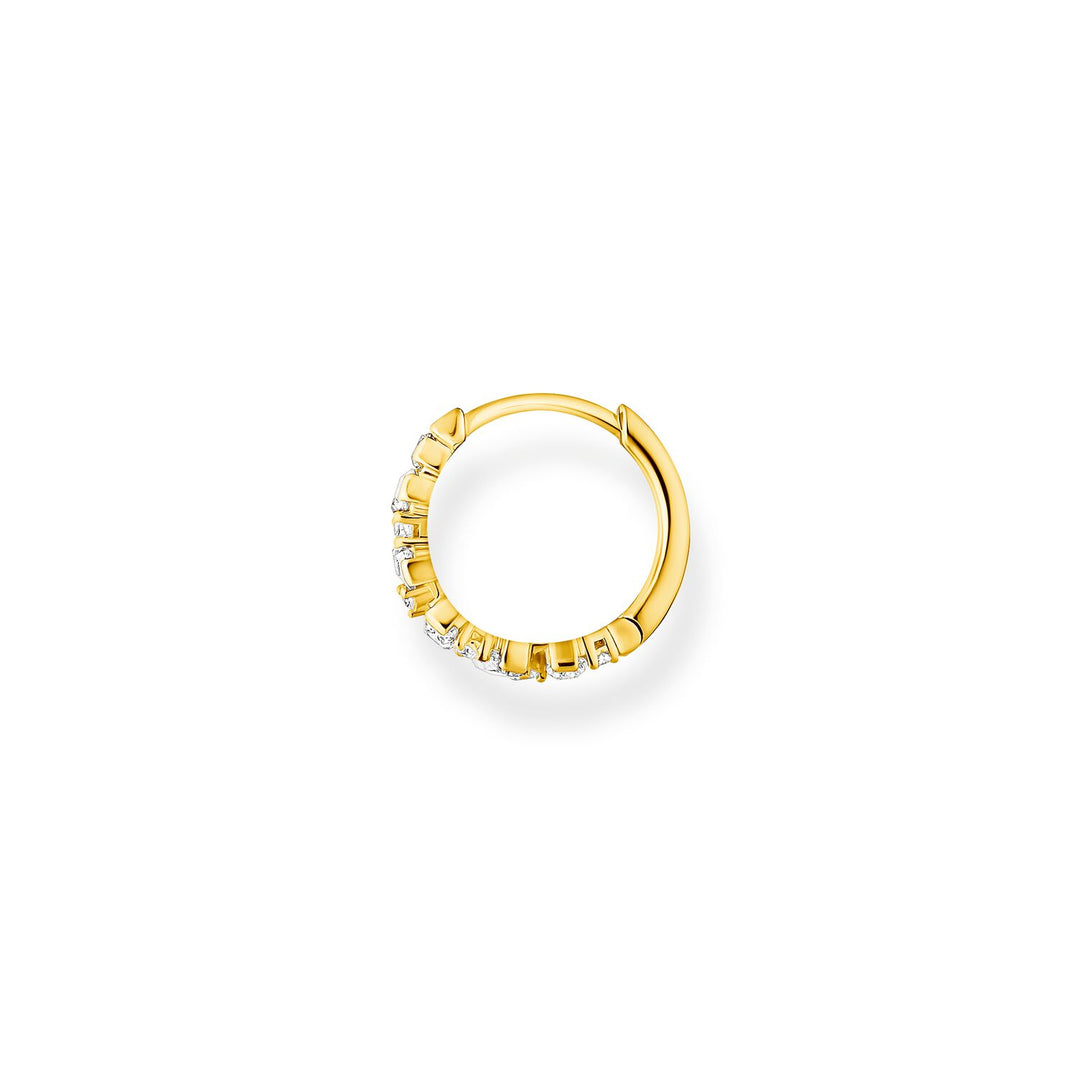 Thomas Sabo Single Hoop Earring Stones Gold | The Jewellery Boutique