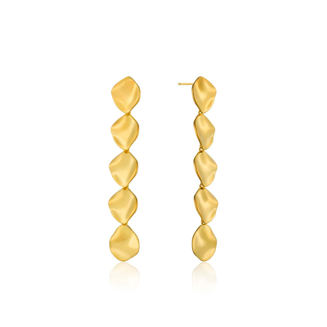 Ania Haie Crush Multiple Discs Rop Earrings - Gold