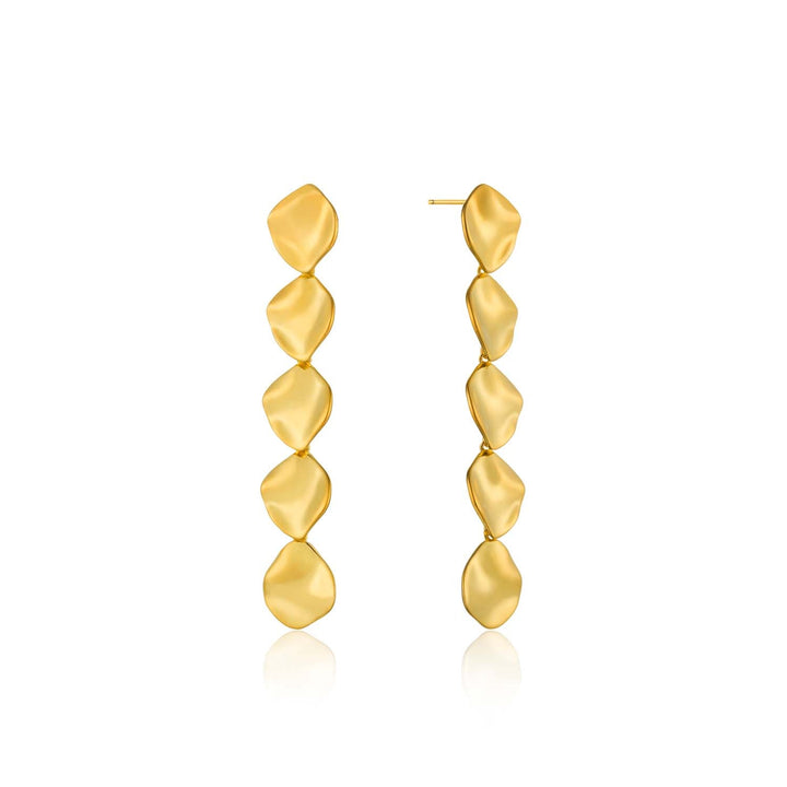 Ania Haie Crush Multiple Discs Rop Earrings - Gold