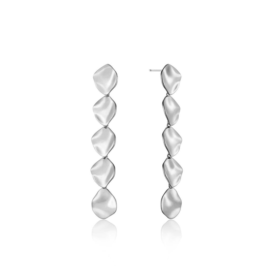 Ania Haie Crush Multiple Discs Rop Earrings - Silver