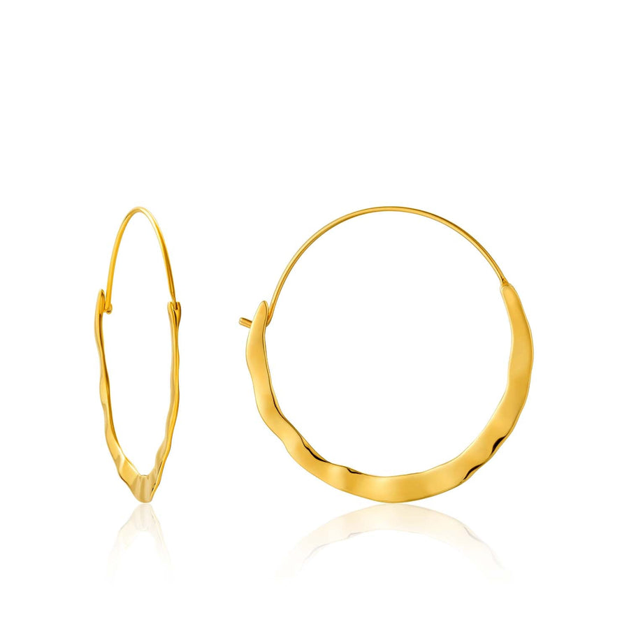 Ania Haie Crush Hoop Earrings - Gold