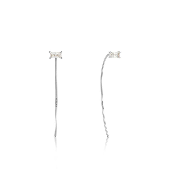 Ania Haie Glow Solid Drop Earrings - Silver