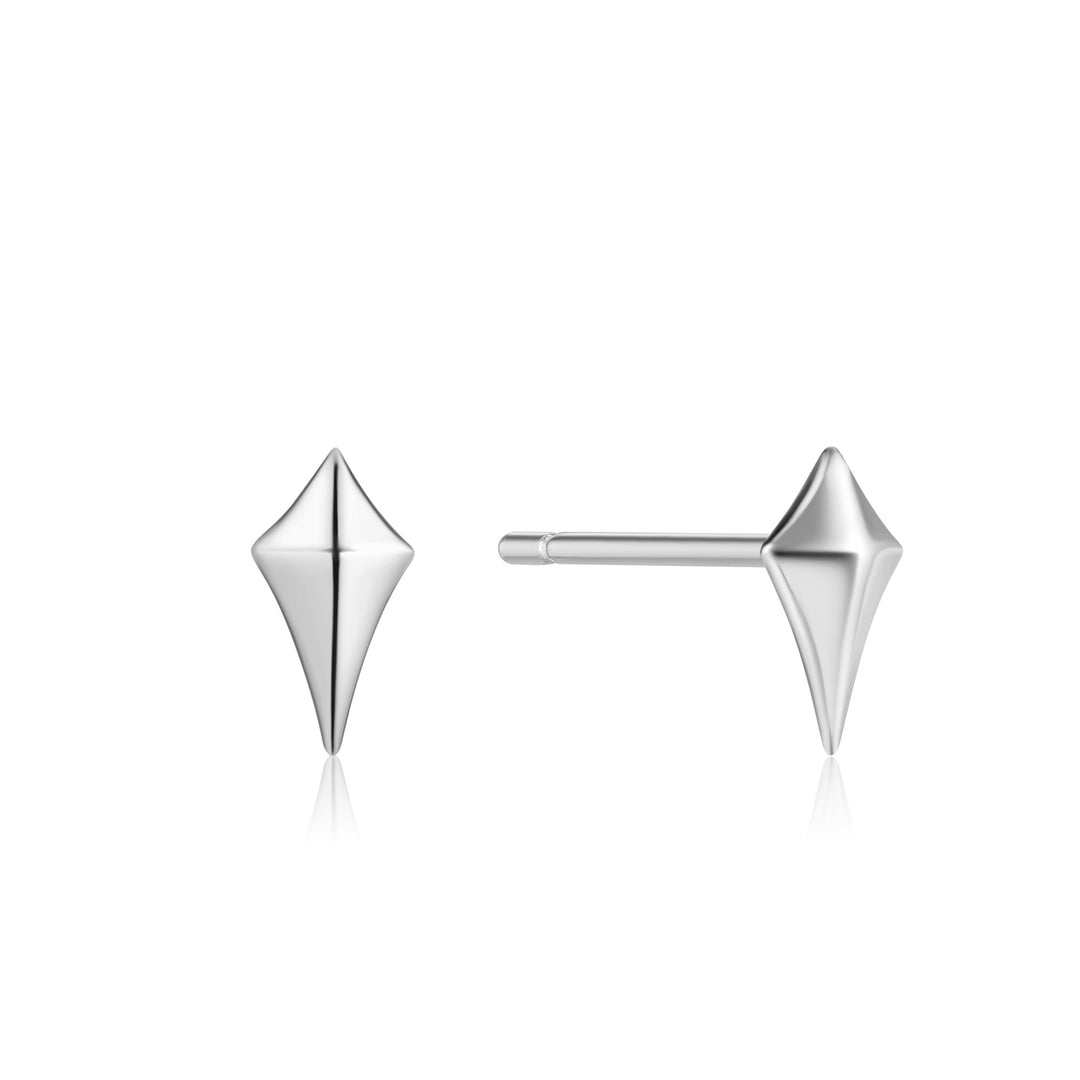 Ania Haie Diamond Shape Stud Earrings - Silver