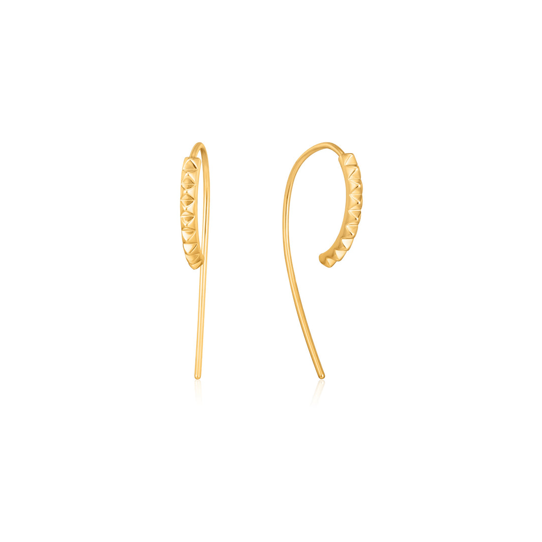 Ania Haie Gold Spike Solid Drop Earrings