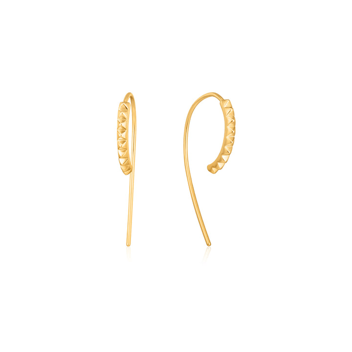 Ania Haie Gold Spike Solid Drop Earrings