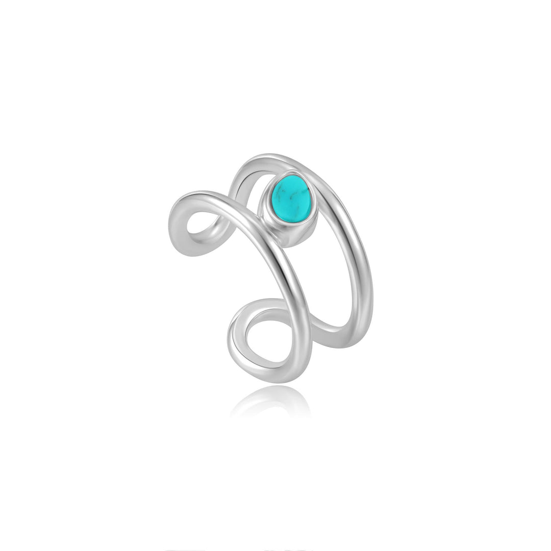 Ania Haie Silver Tidal Turquoise Ear Cuff | The Jewellery Boutique