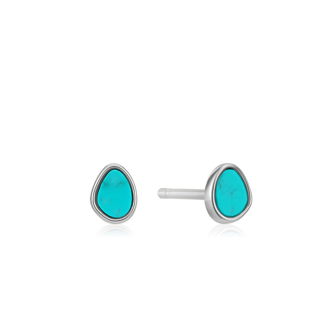 Ania Haie Silver Tidal Turquoise Stud Earrings | The Jewellery Boutique