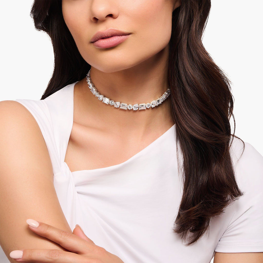 THOMAS SABO Heritage Glam Choker with White Zirconia Stones