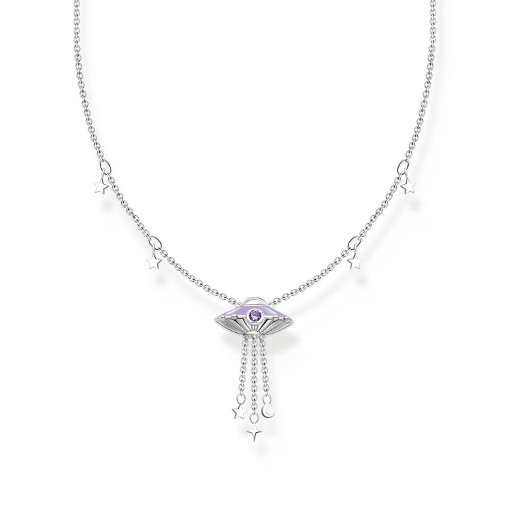 THOMAS SABO Necklace with Star Pendants and UFO