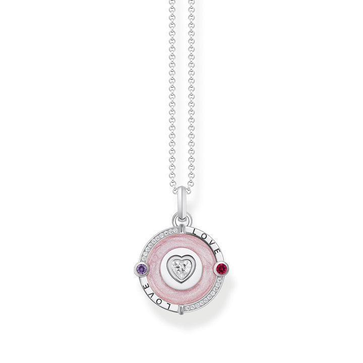 THOMAS SABO Cosmic Pink Pendant Necklace