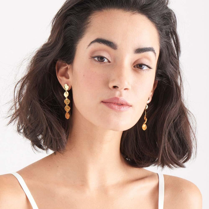 Crush Multiple Discs Rop Earrings - Ania Haie Jewellery