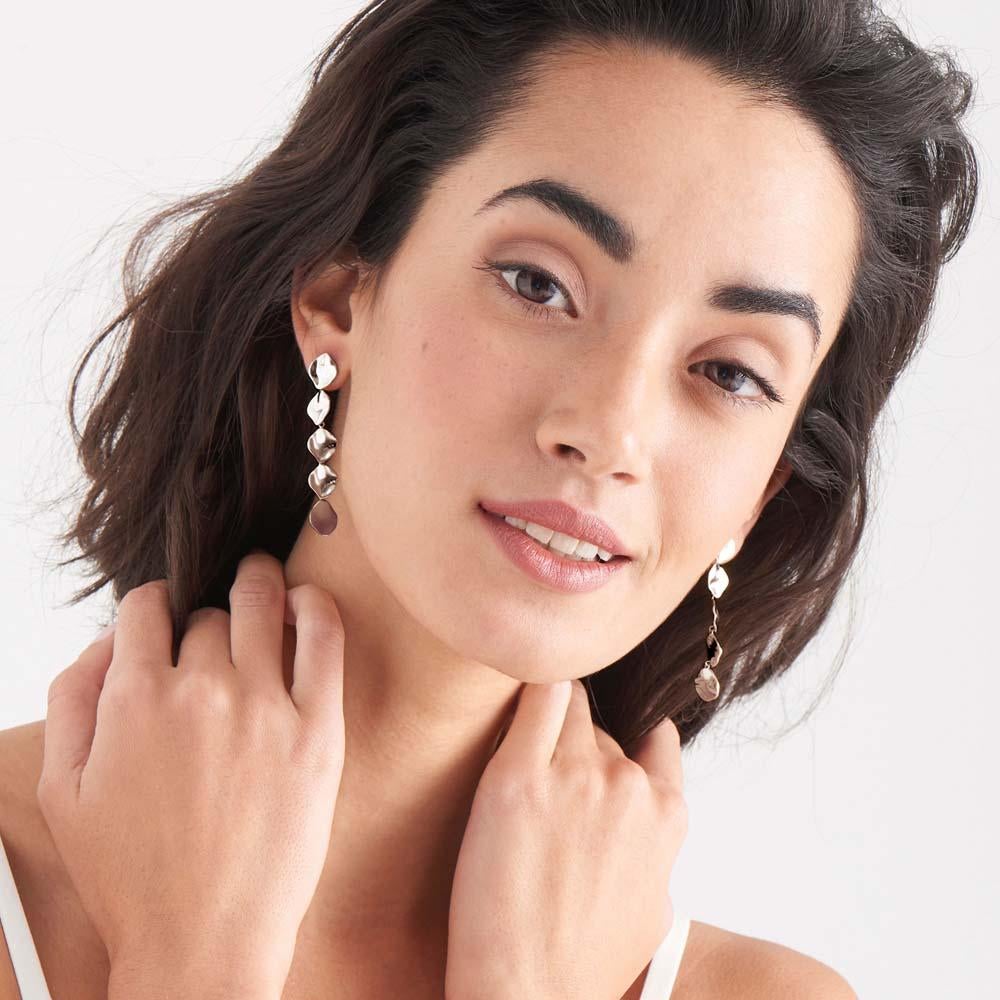 Crush Multiple Discs Rop Earrings - Ania Haie Jewellery