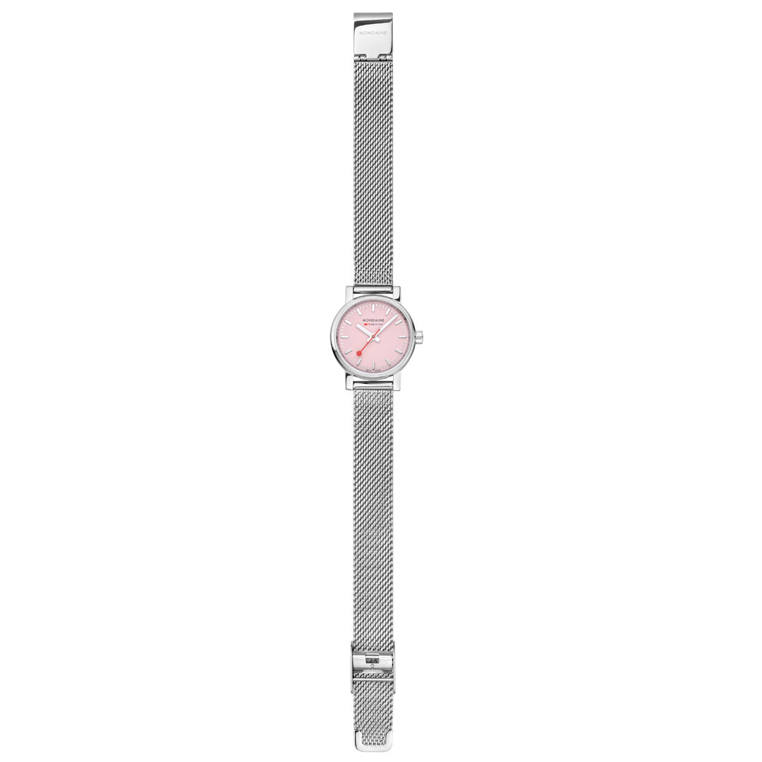 Mondaine Official Swiss Railways Evo2 26mm Sunrise Pink Watch