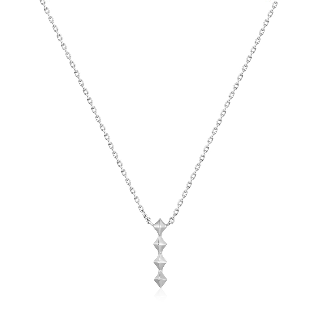 Ania Haie Silver Spike Drop Necklace