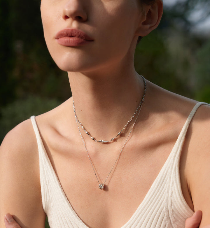 Ania Haie Silver Geometric Chain Necklace