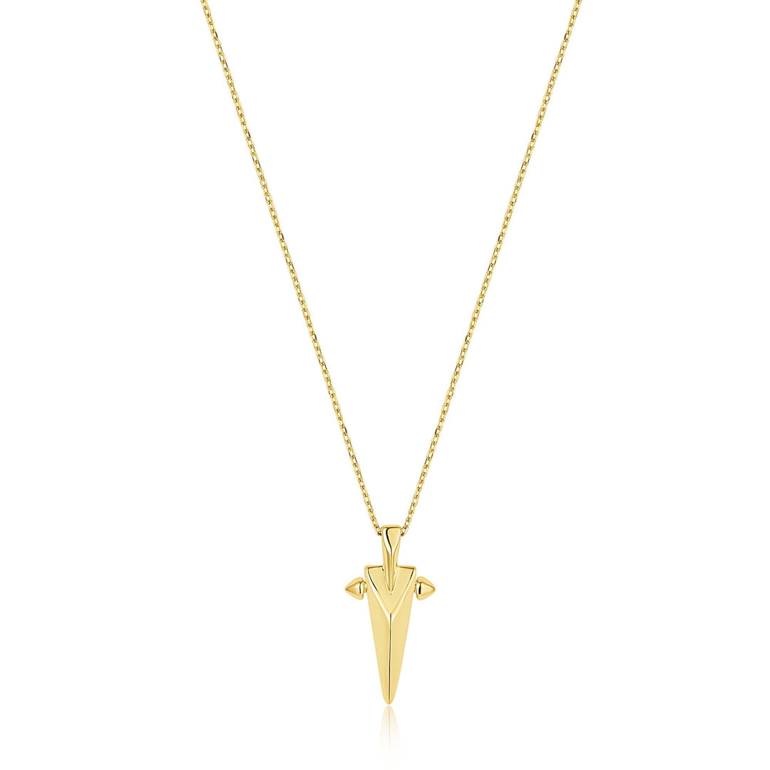 Ania Haie Gold Geometric Point Pendant Necklace