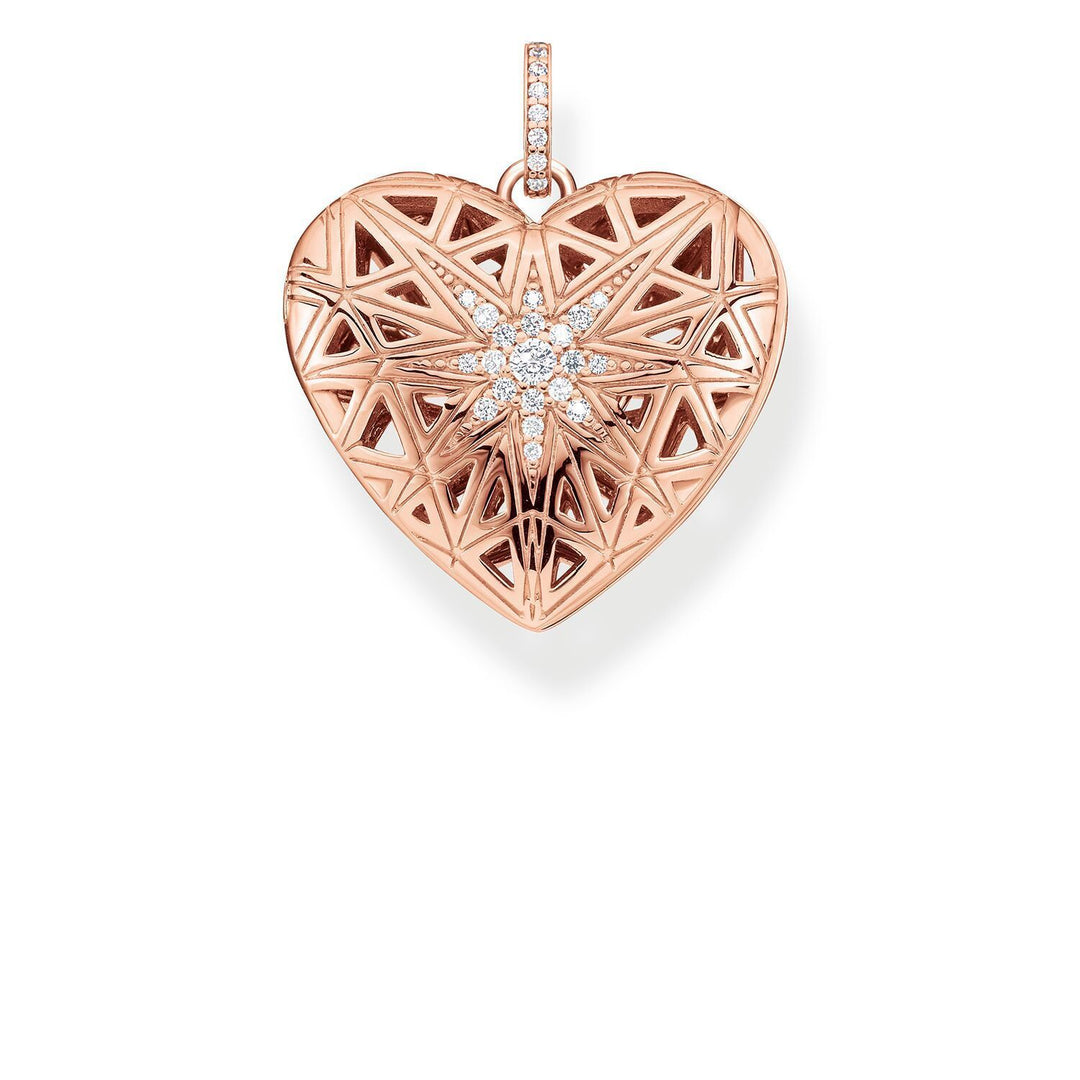 Thomas Sabo Pendant Heart Medallion Star Pink