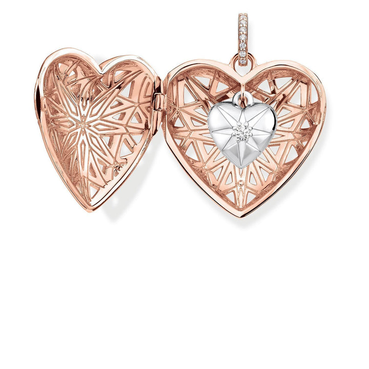 Thomas Sabo Pendant Heart Medallion Star Pink