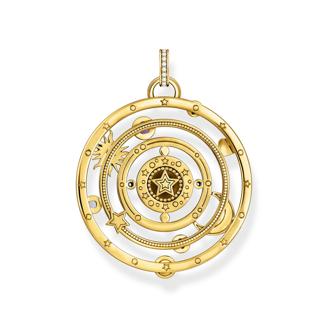 THOMAS SABO Gold Cosmic Pendant with Colourful Stones