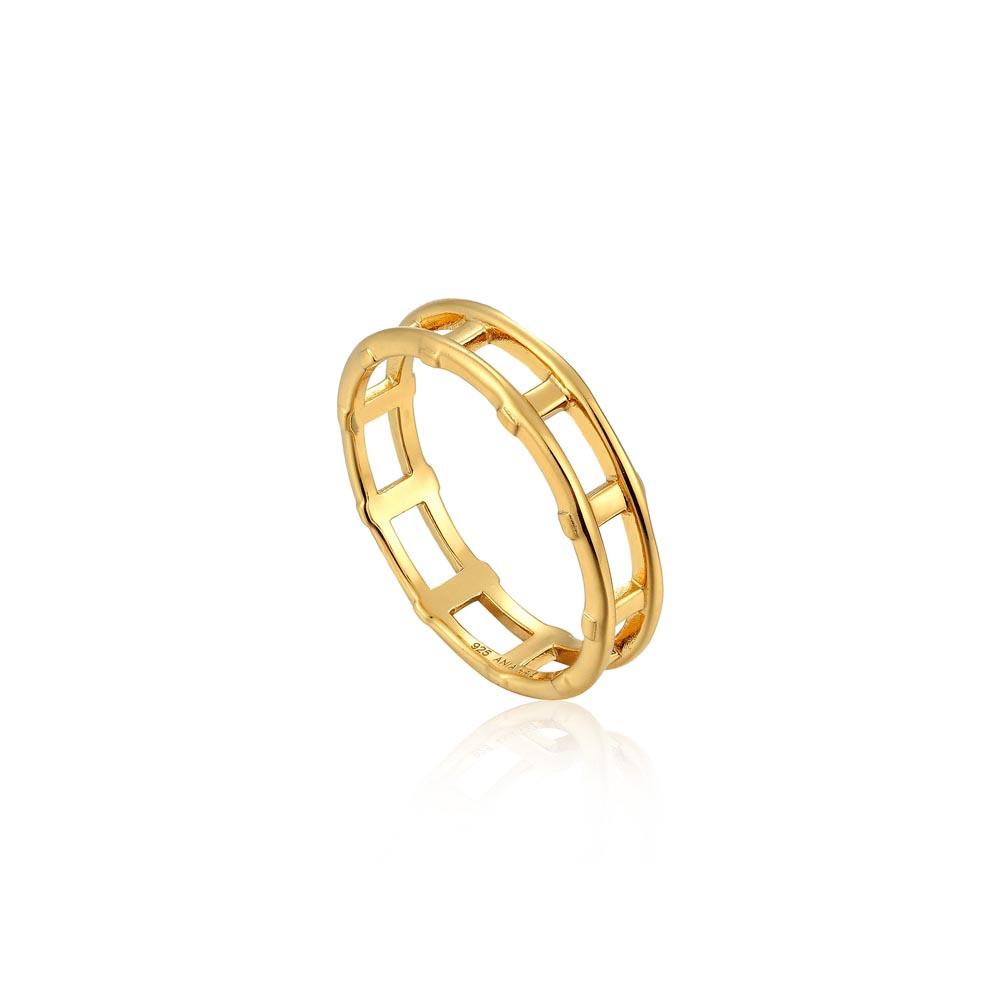 Ania Haie Modern Bar Ring - Gold