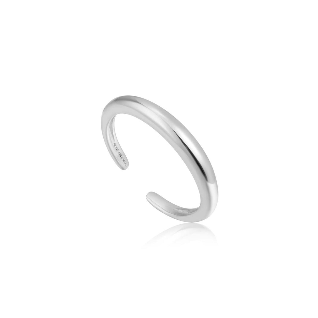 Ania Haie Luxe Band  Adjustable Ring  - Silver